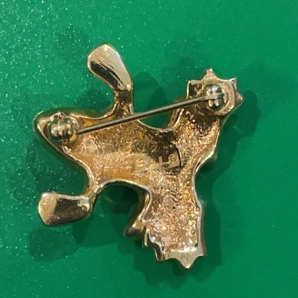 Vintage Signed SAL Swarovski Crystal Frog Brooch - Picture 5 of 5